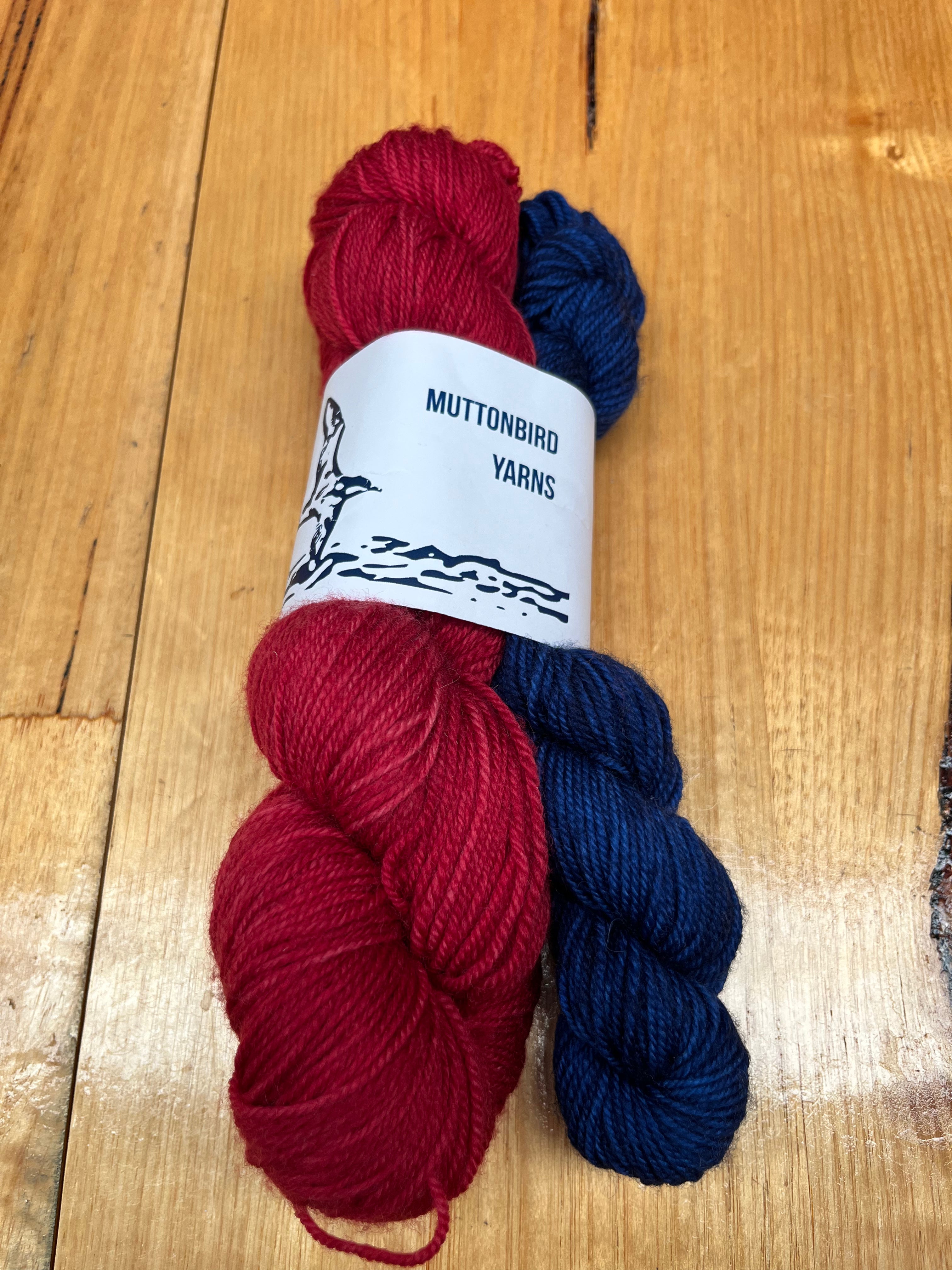 Nundle Sock 4ply Sock Set - Ruby Slipper