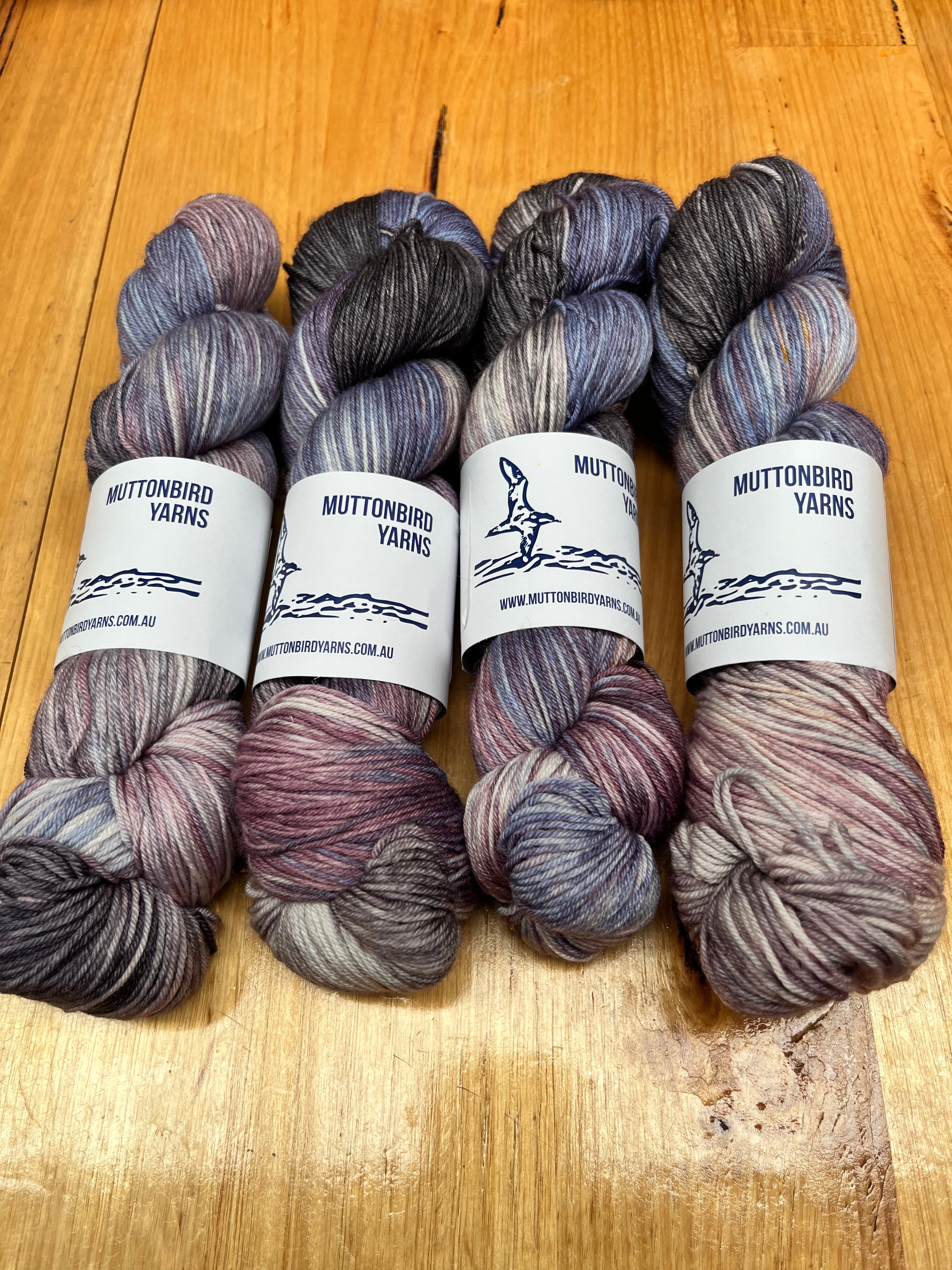 Premium Silk Sock 4ply - Sky at Dusk
