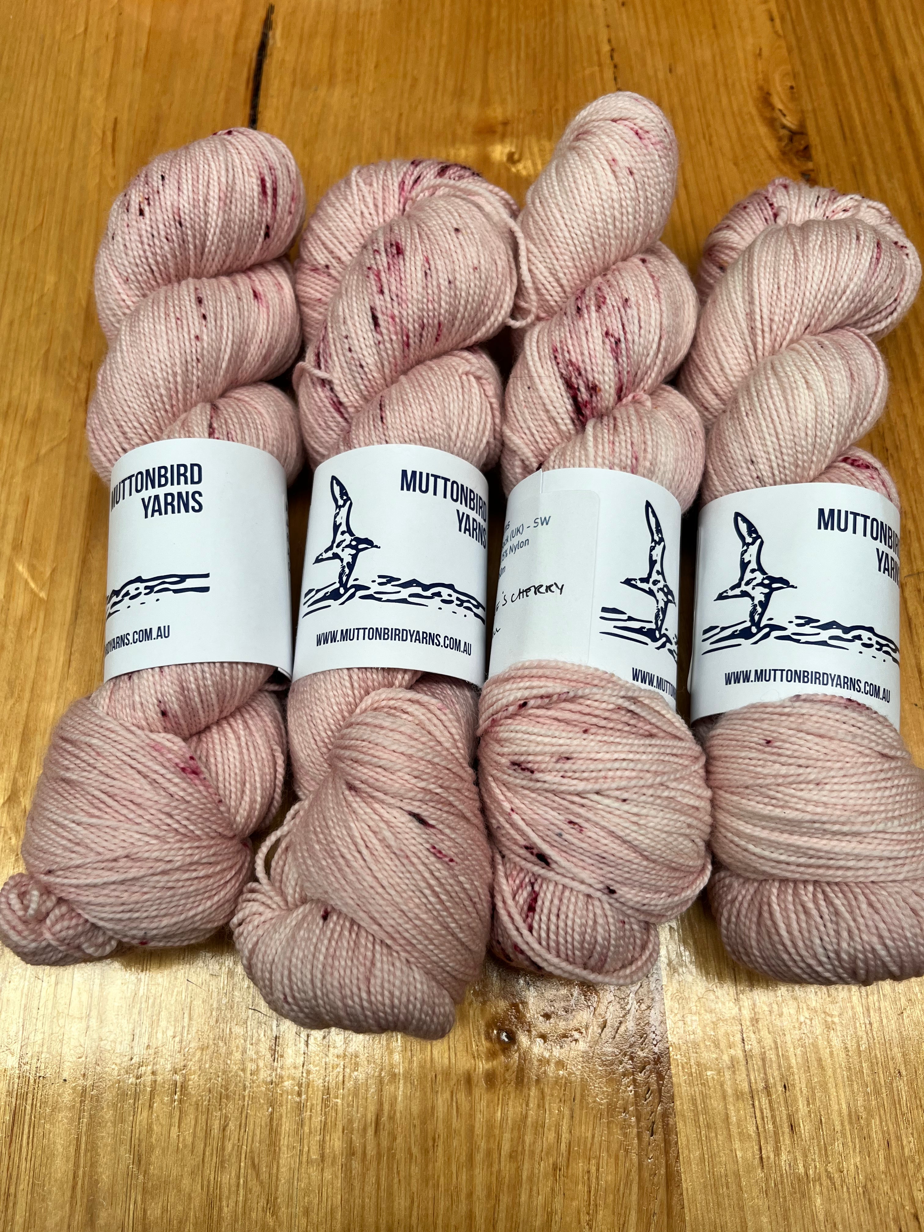 4ply/Fingering/High Twist - Catherine's Cherry Blossom