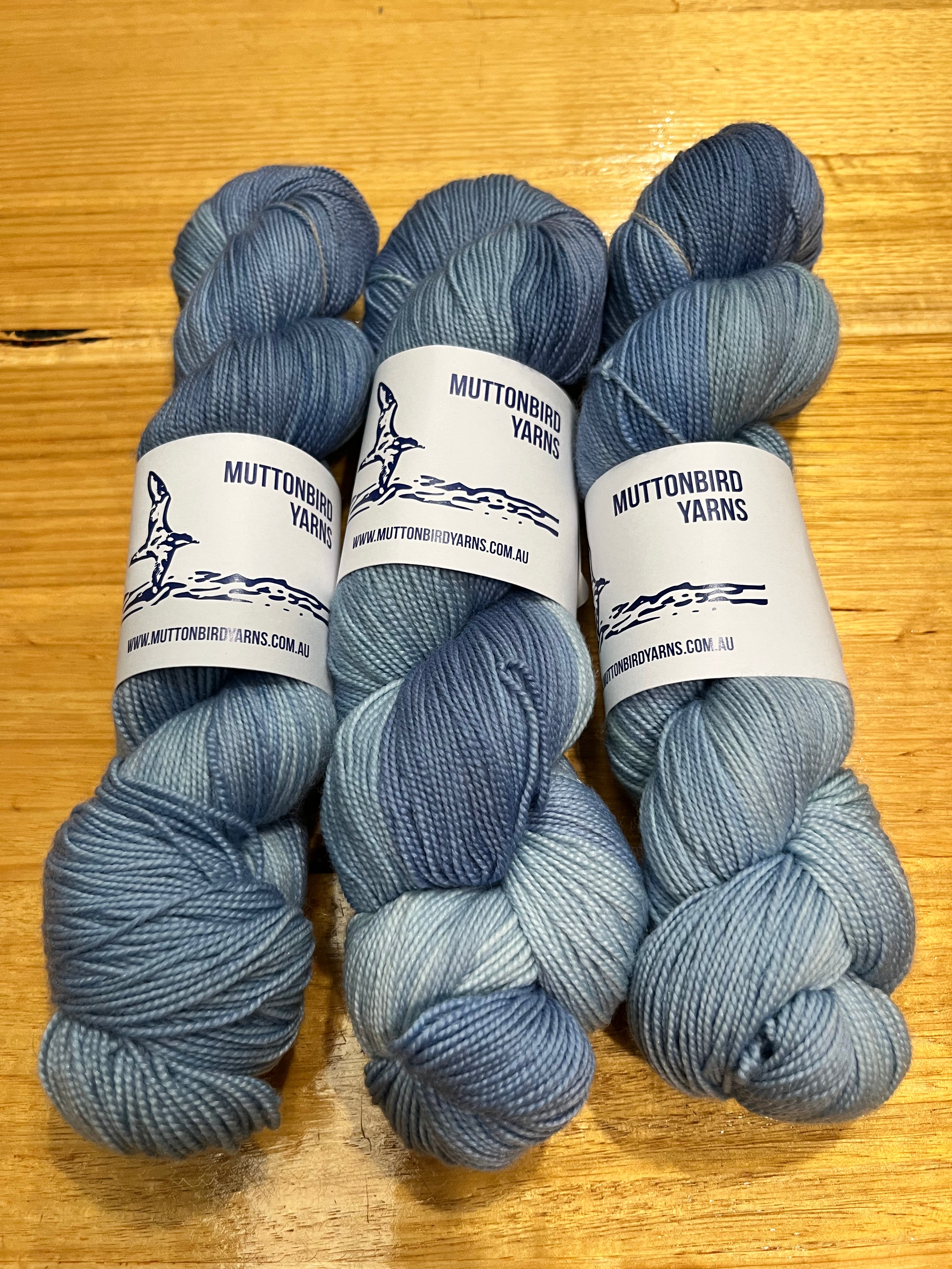 Fingering Merino Silk - Tide Pools