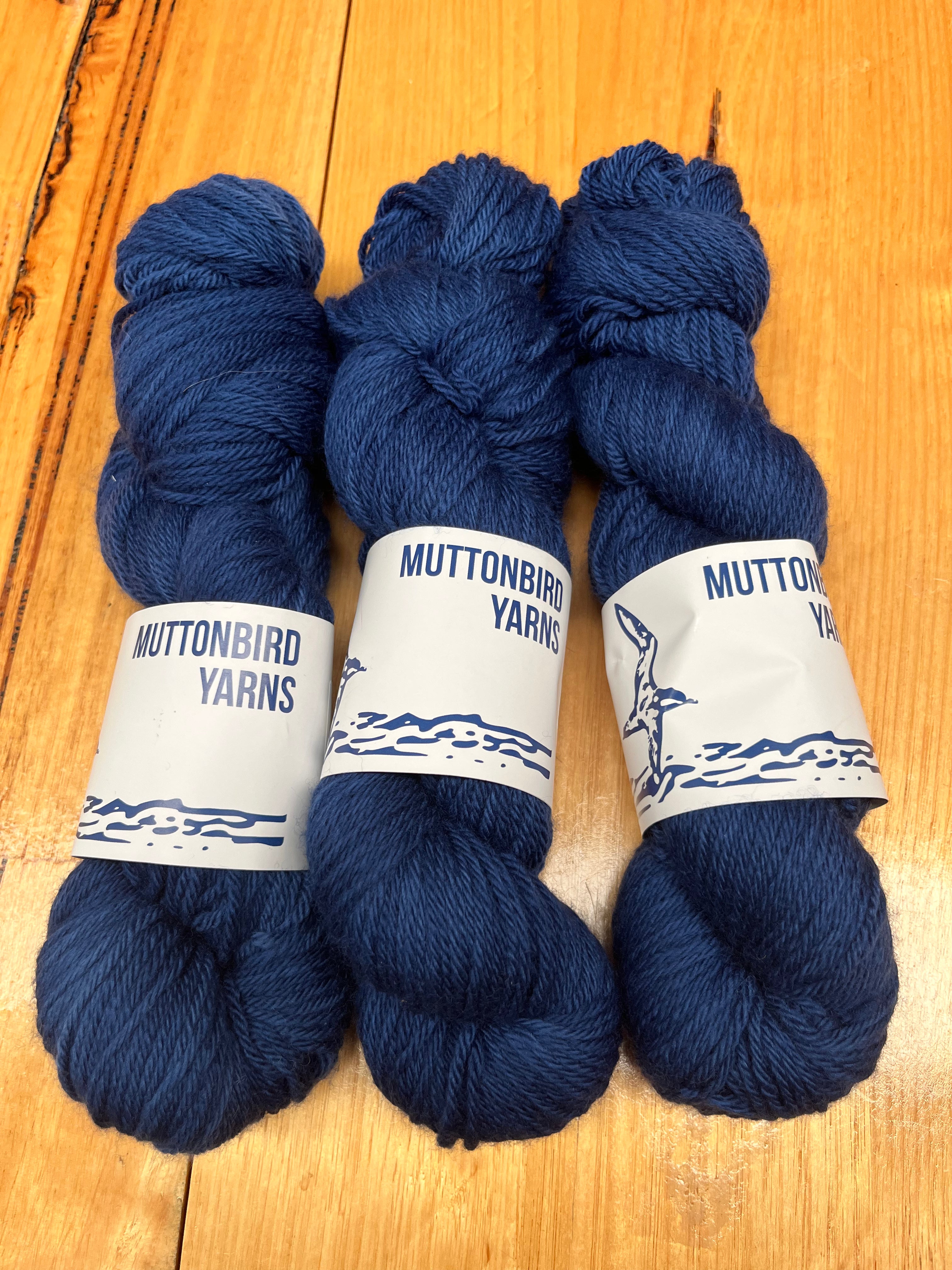 8ply/DK Non Superwash Merino - He Skiis in Footy Season